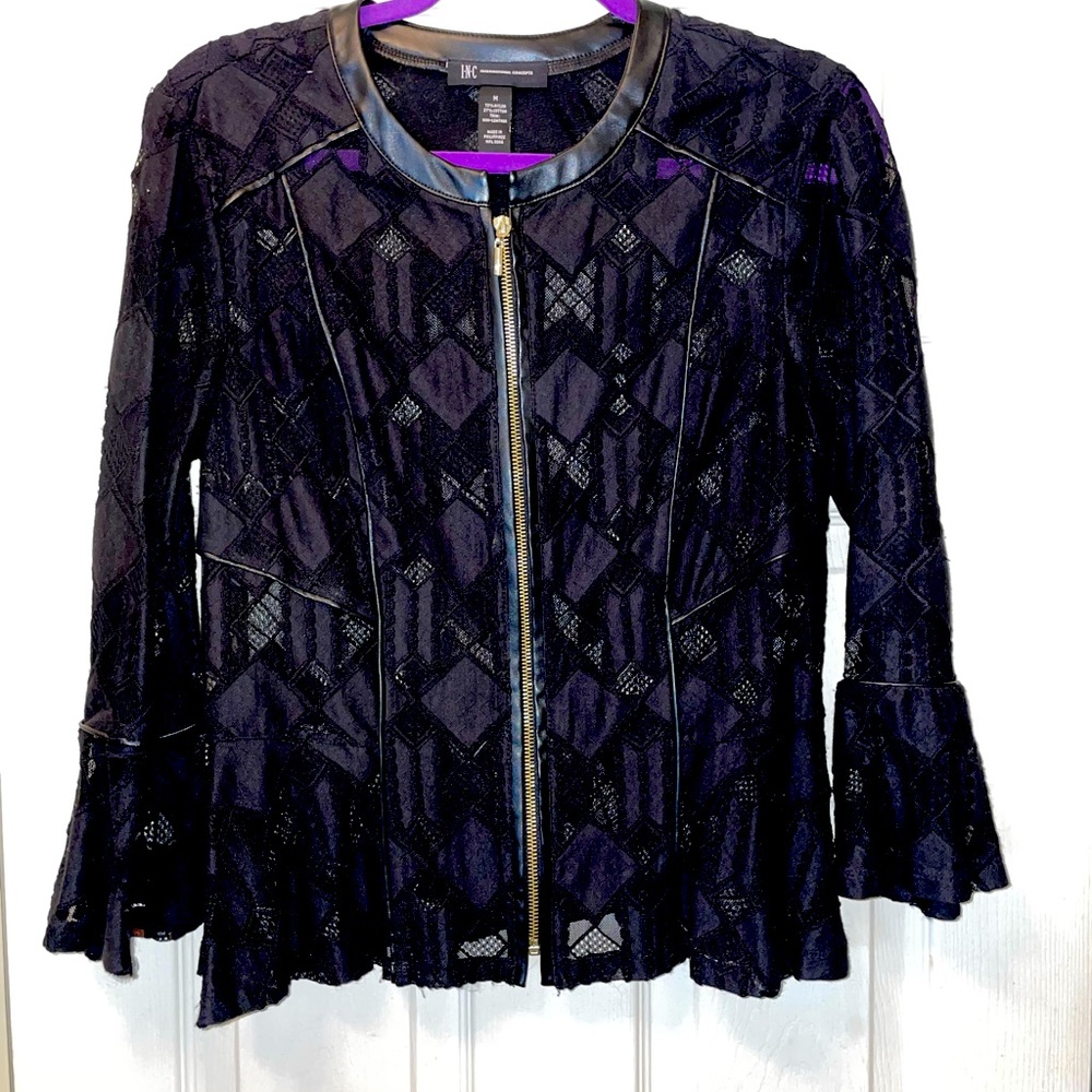 INC Jacket with vegan leather trim